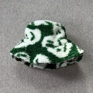 Molo Green and White Textured Hat